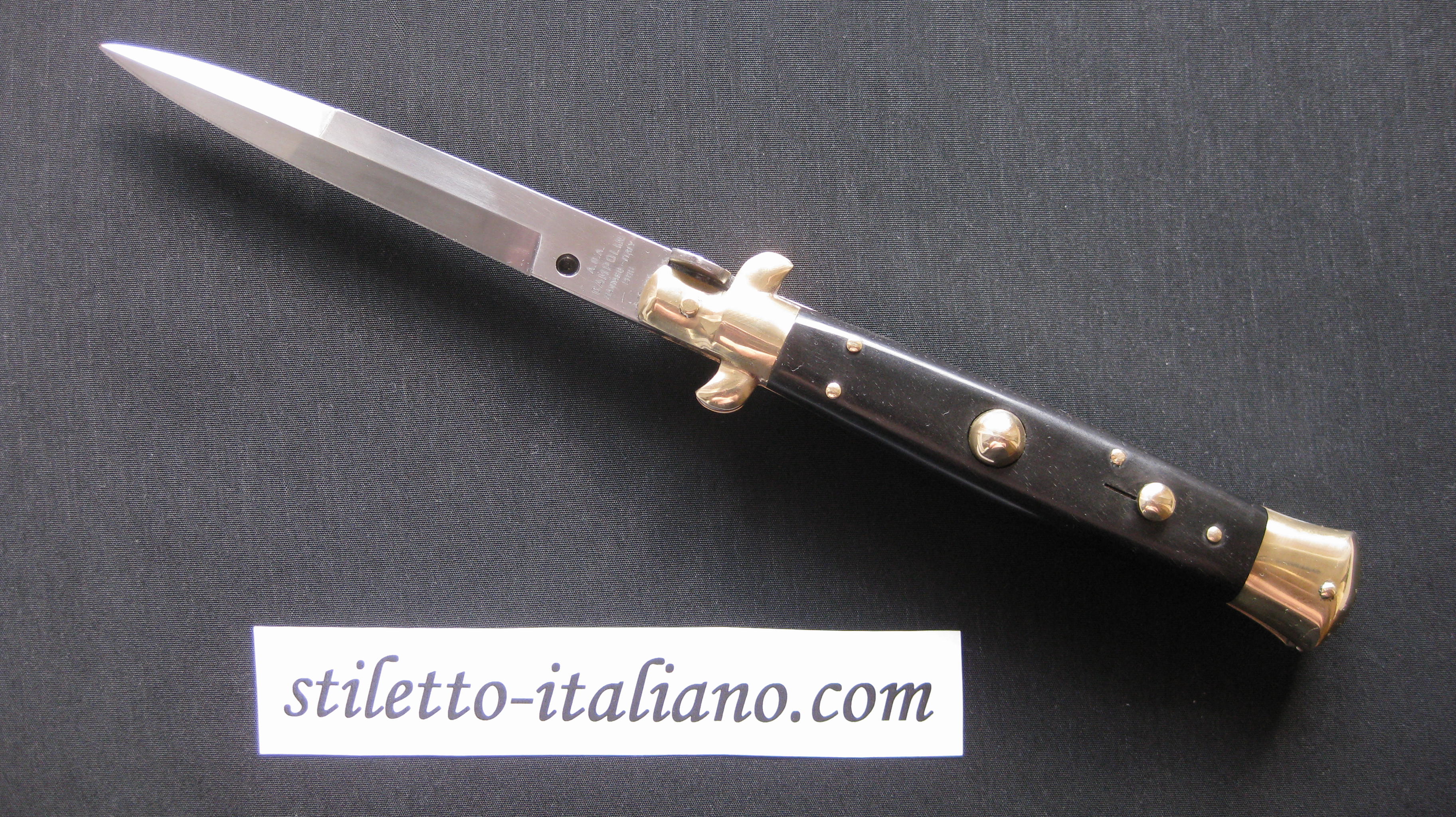 10 Bayonet Classic stiletto Ebony wood AGA Campolin