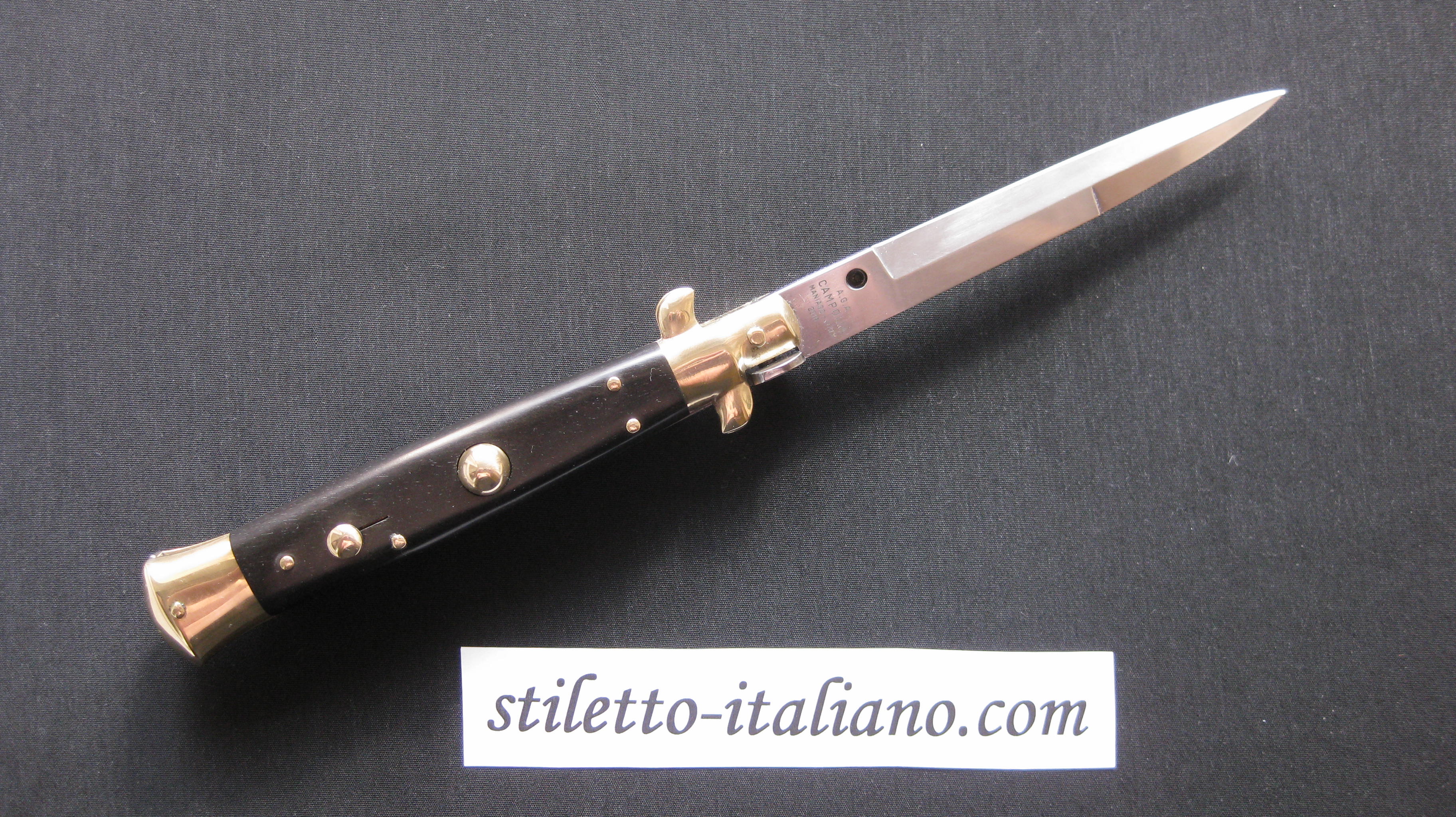 10 Bayonet Classic stiletto Ebony wood AGA Campolin