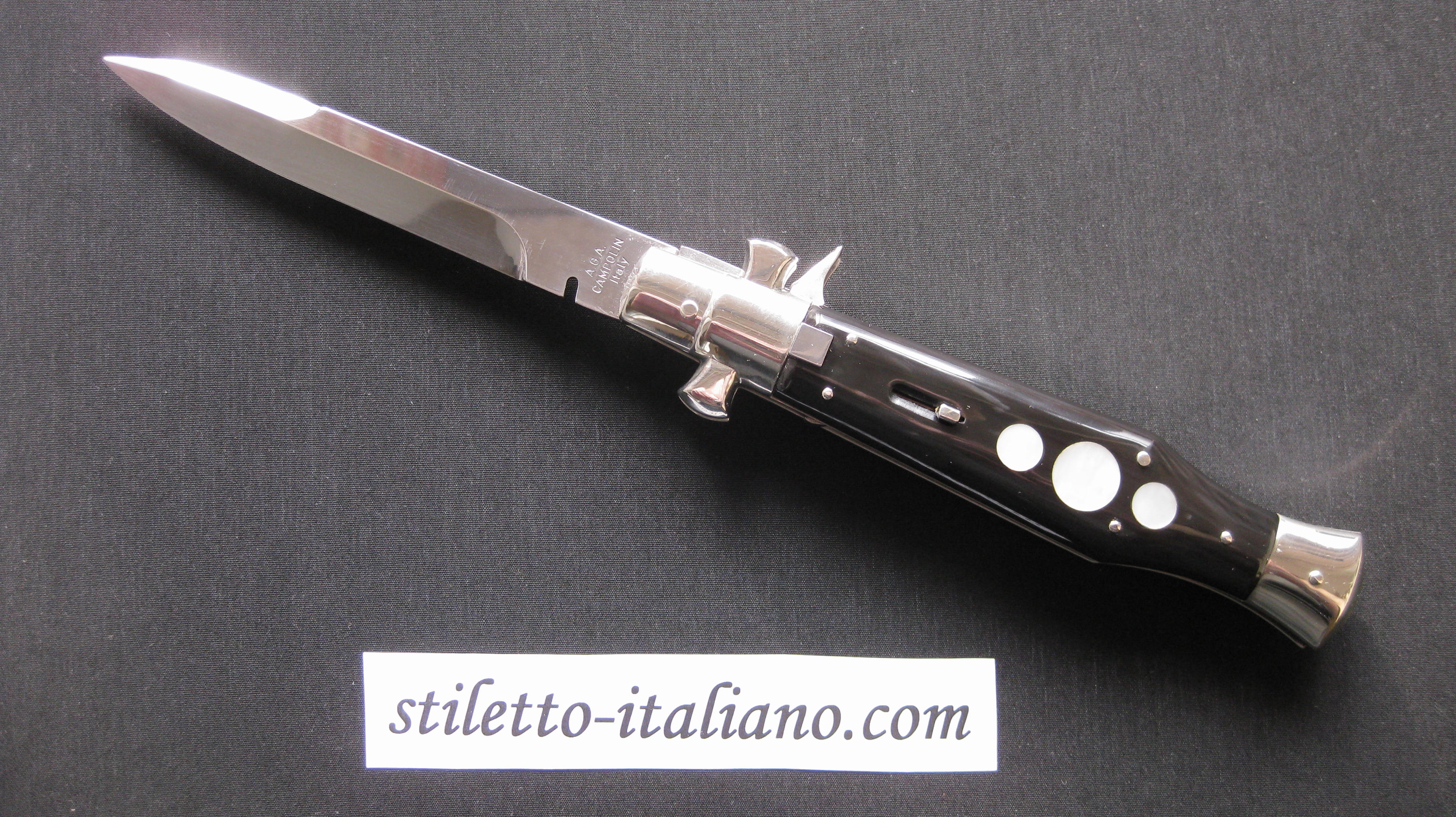 Stiletto 11 Black Widow Buffalo Horn AGA Campolin