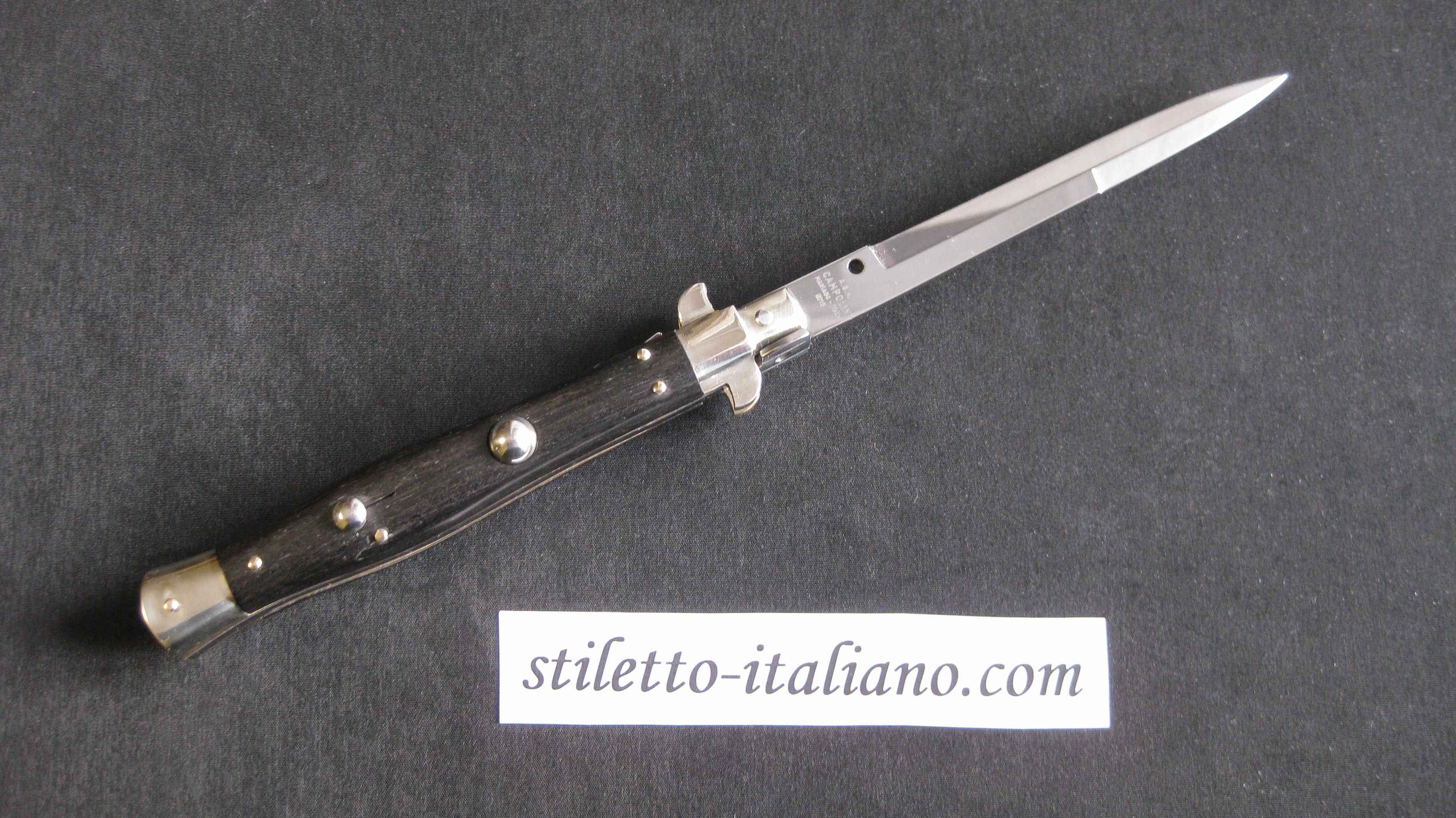 Stiletto 11 Flatguard Picklock Bayonet Ebony wood AGA Campolin