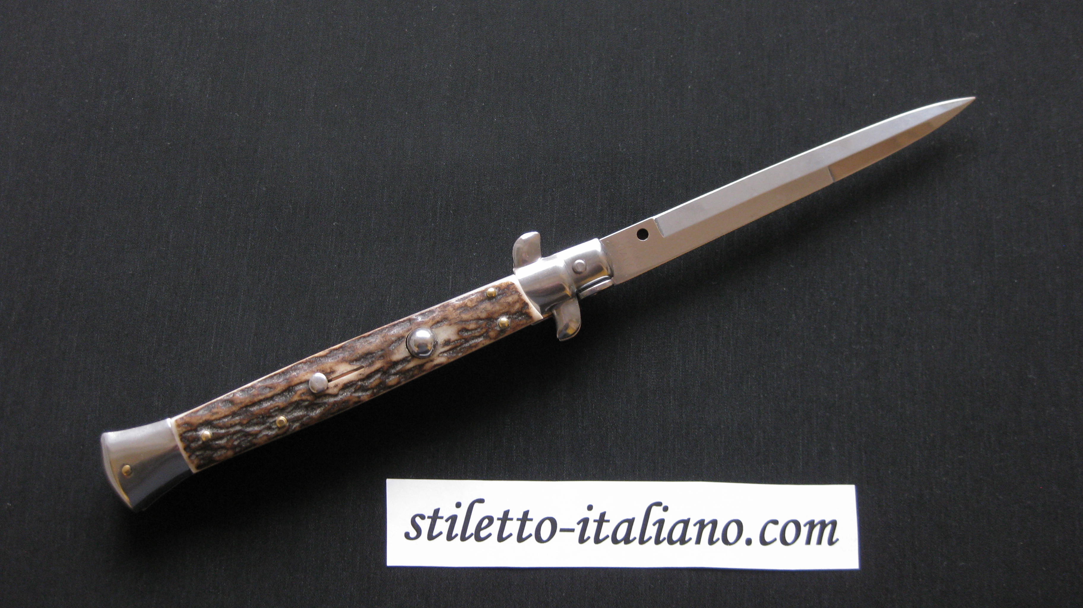 Stiletto 11 Bayonet Classic stiletto Stag horn Frank Beltrame