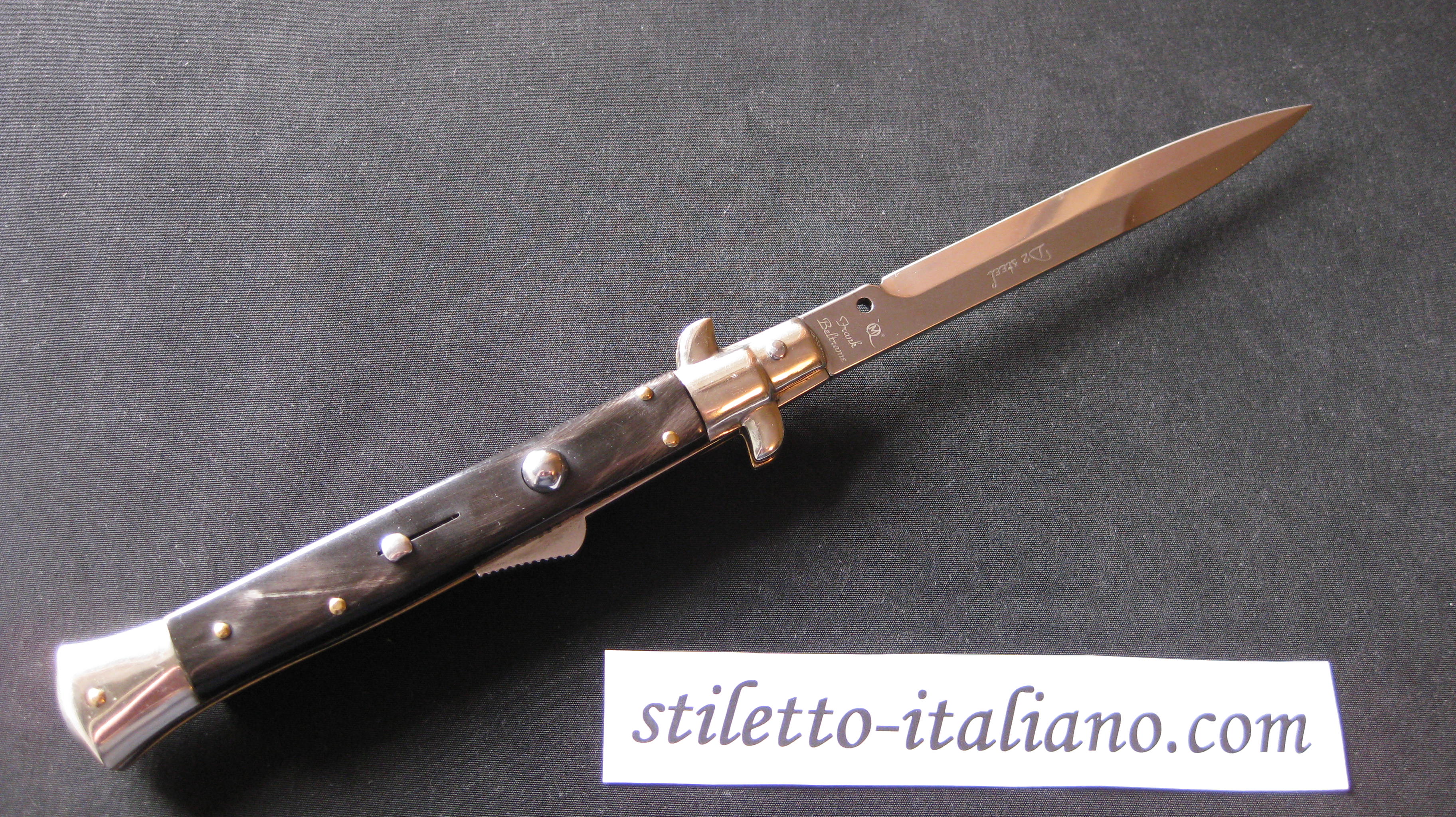 Humpback stiletto 11 Modified bayonet Buffalo horn Frank Beltrame