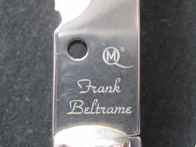 blade tang etching Frank Beltrame