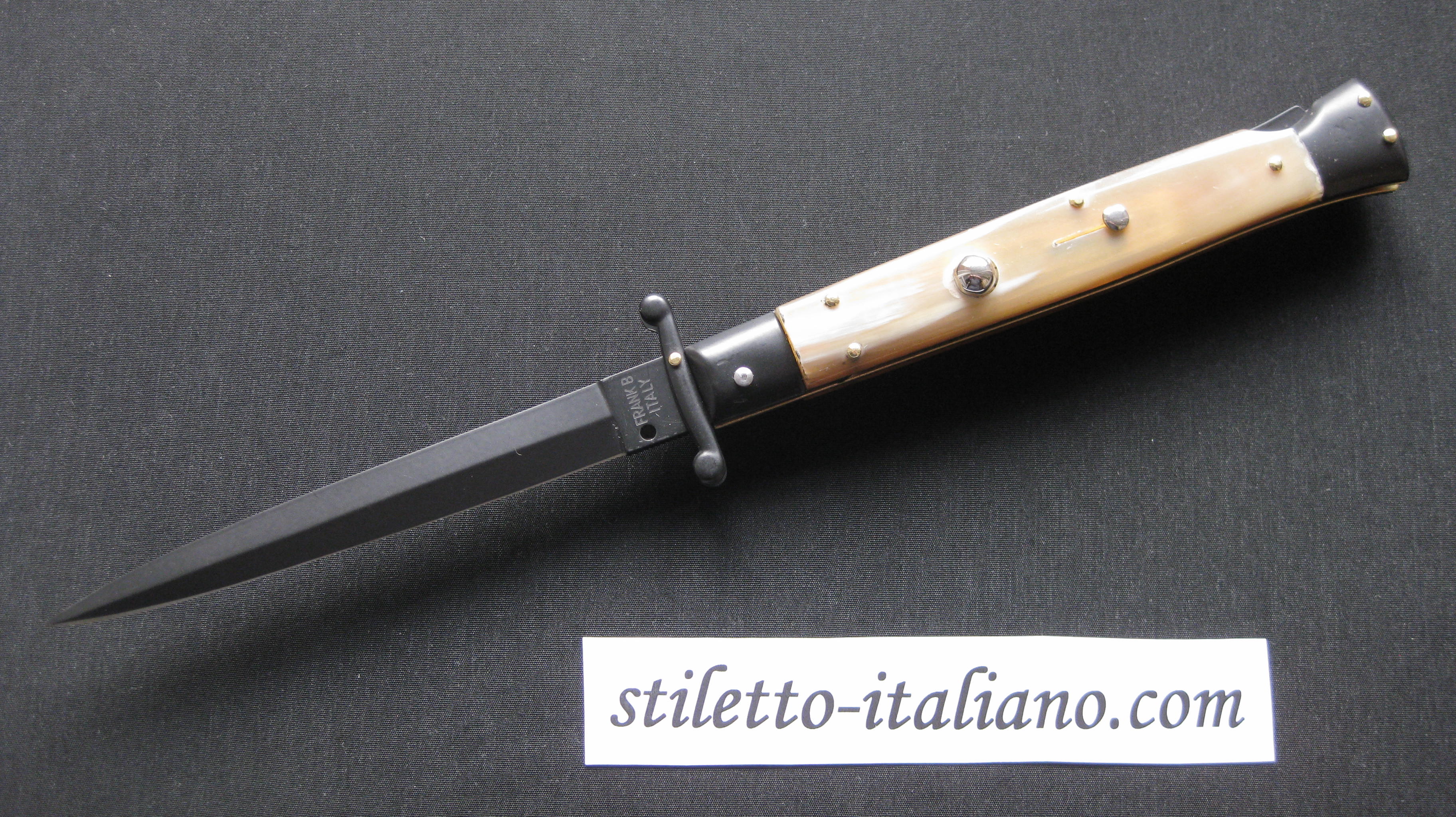 Stiletto 11 Swinguard Dagger Blond horn Tactical Frank Beltrame