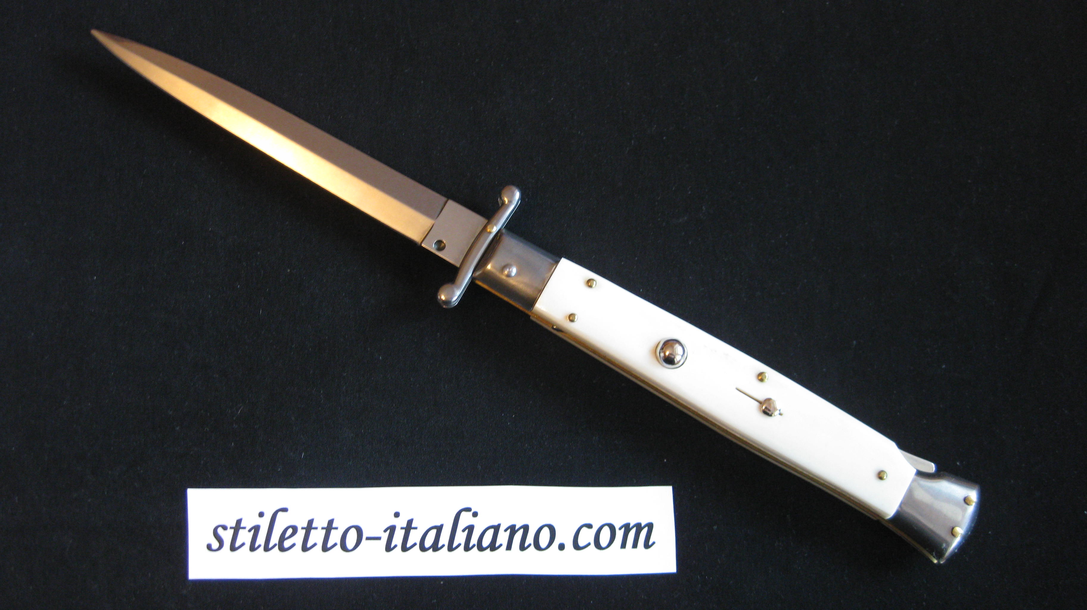 Stiletto 11 Swinguard Dagger Faux Ivory Frank Beltrame