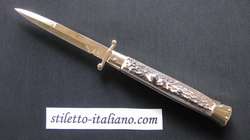 11 Swinguard Bayonet Stag horn 24K Gold plated Frank Beltrame