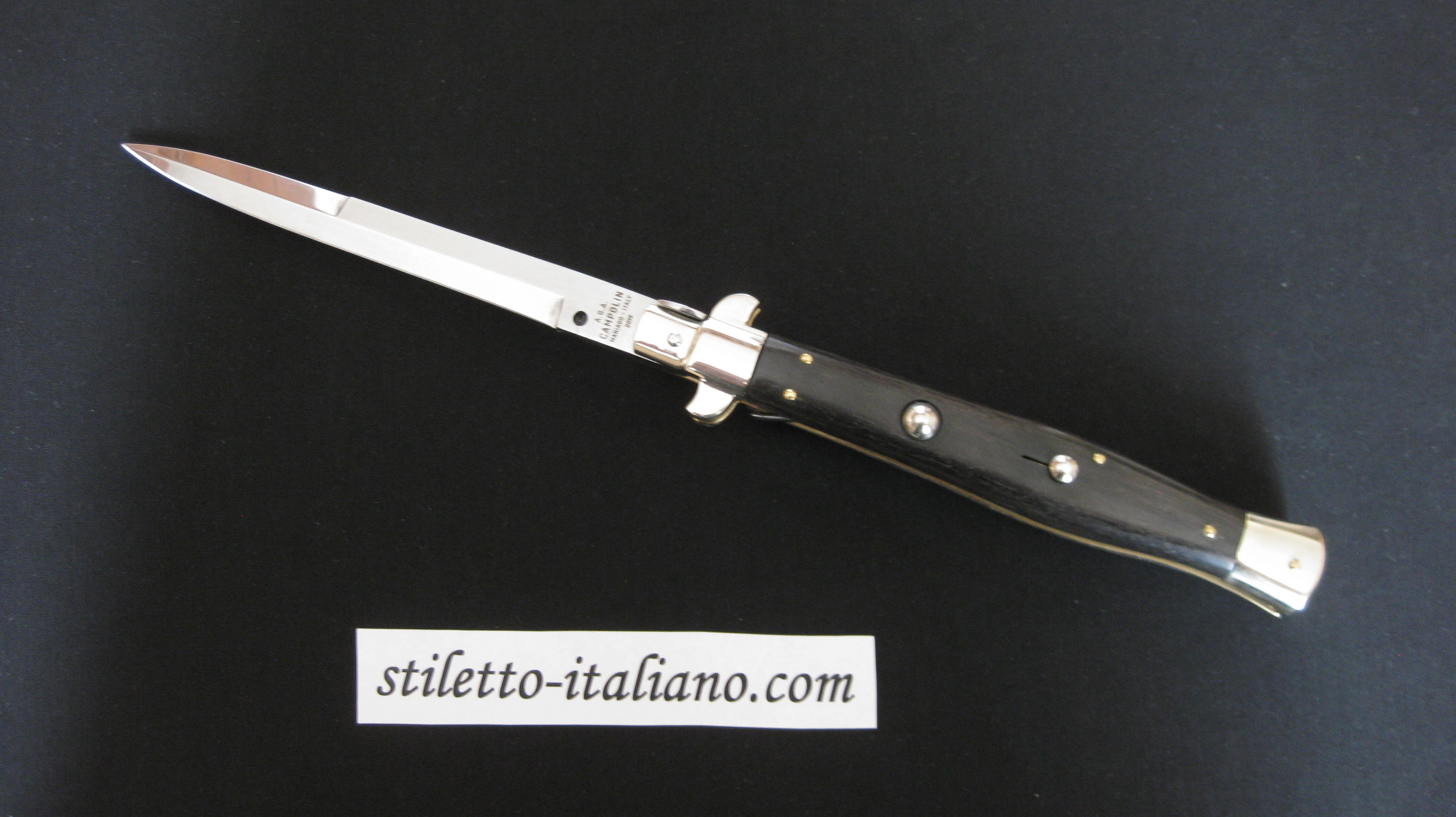 Stiletto 13 Flatguard Picklock Bayonet Ebony wood AGA Campolin