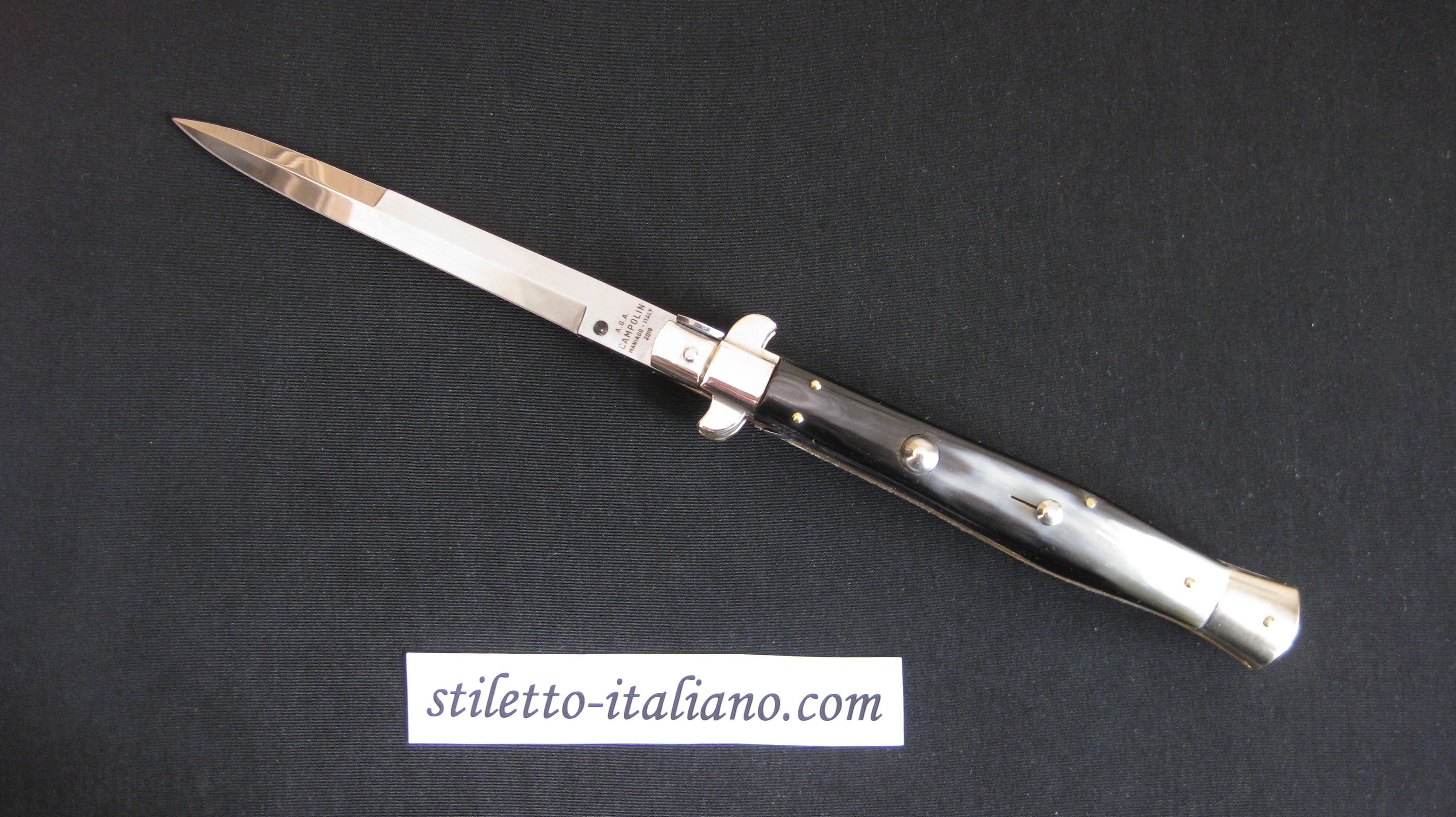 Stiletto 13 Flatguard Picklock Bayonet Brazilian horn AGA Campolin