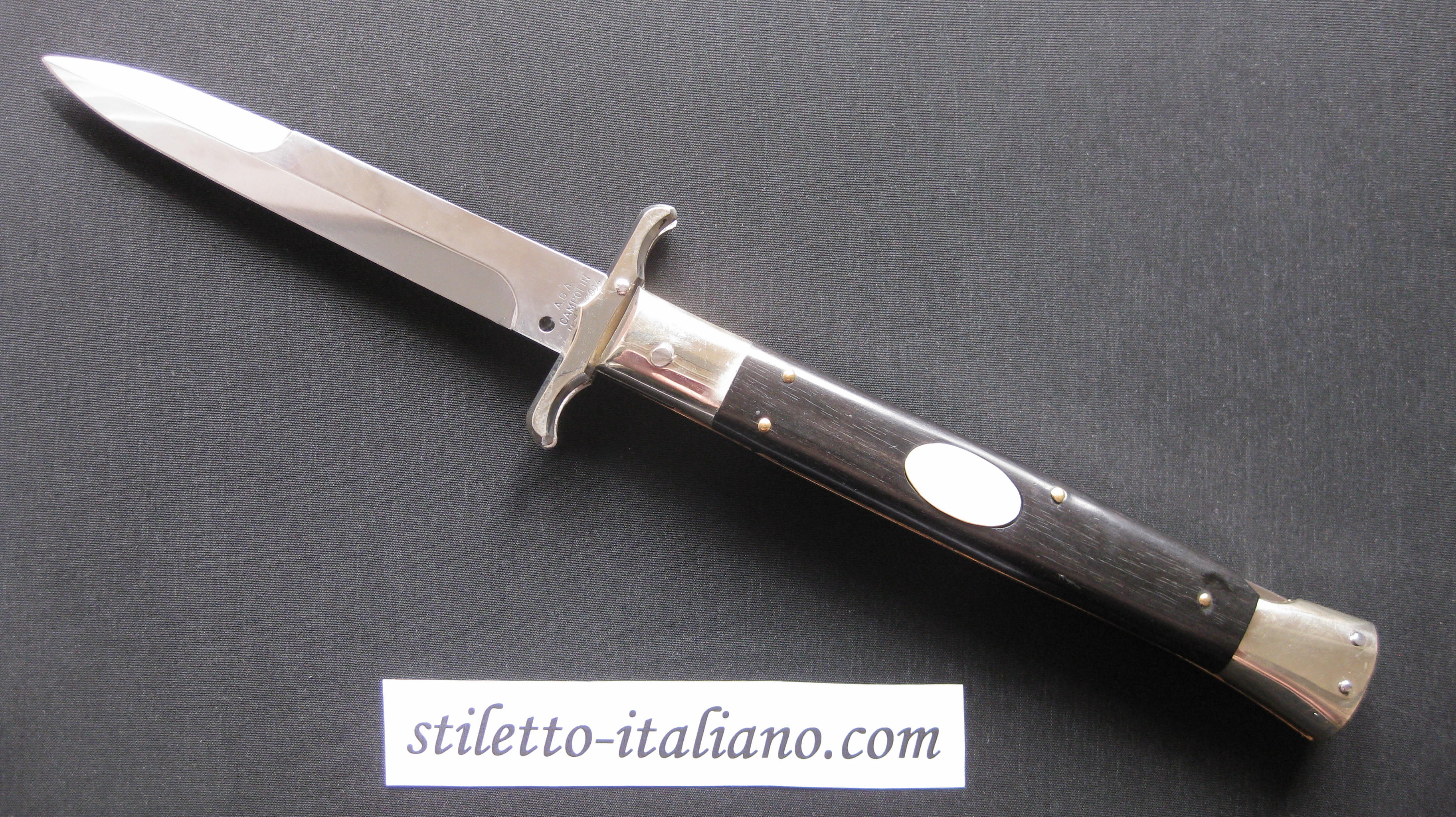 Stiletto 13 Swinguard Bayonet Ebony wood Pearl AGA Campolin