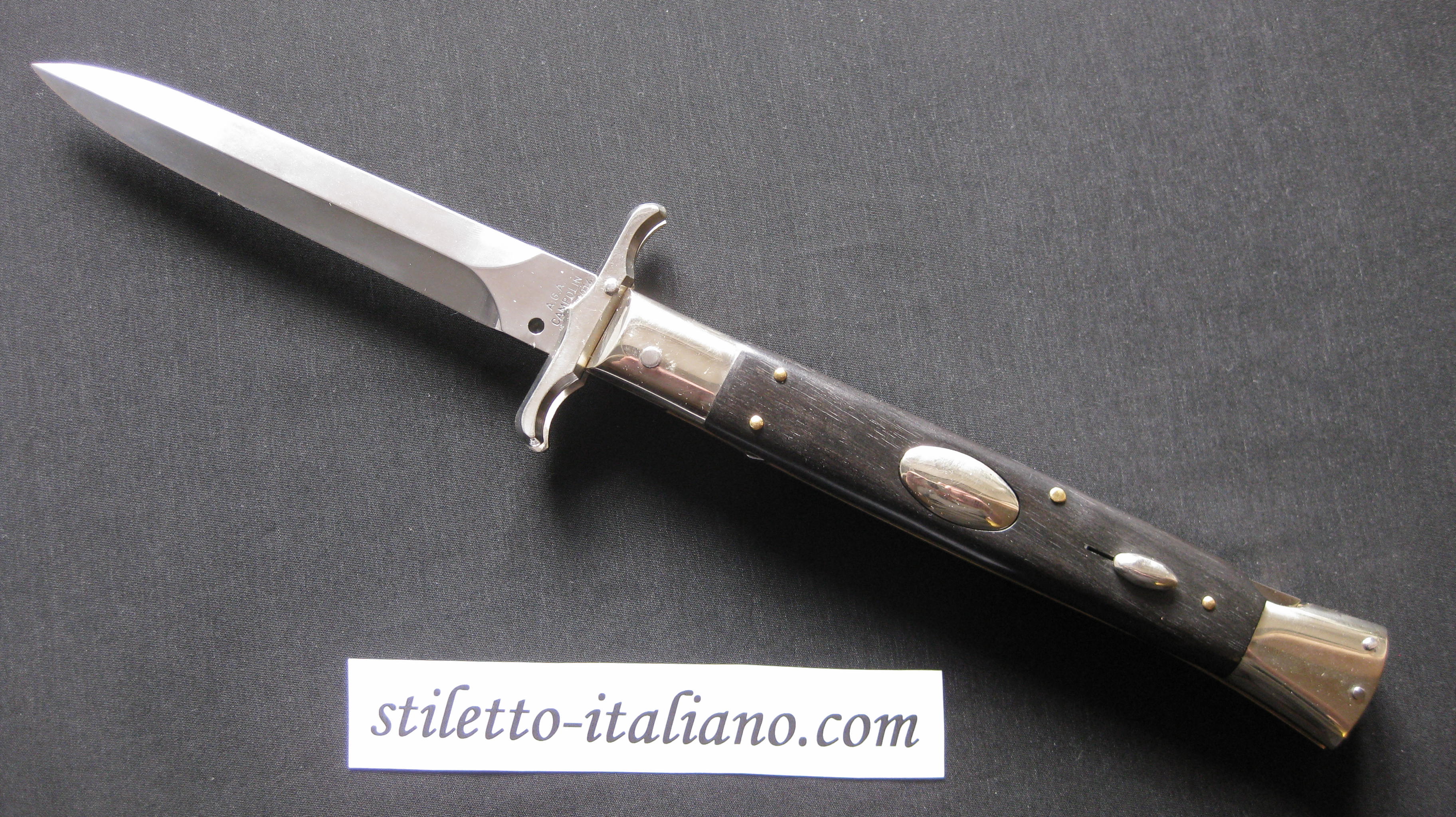 Stiletto 13 Swinguard Dagger Ebony wood AGA Campolin