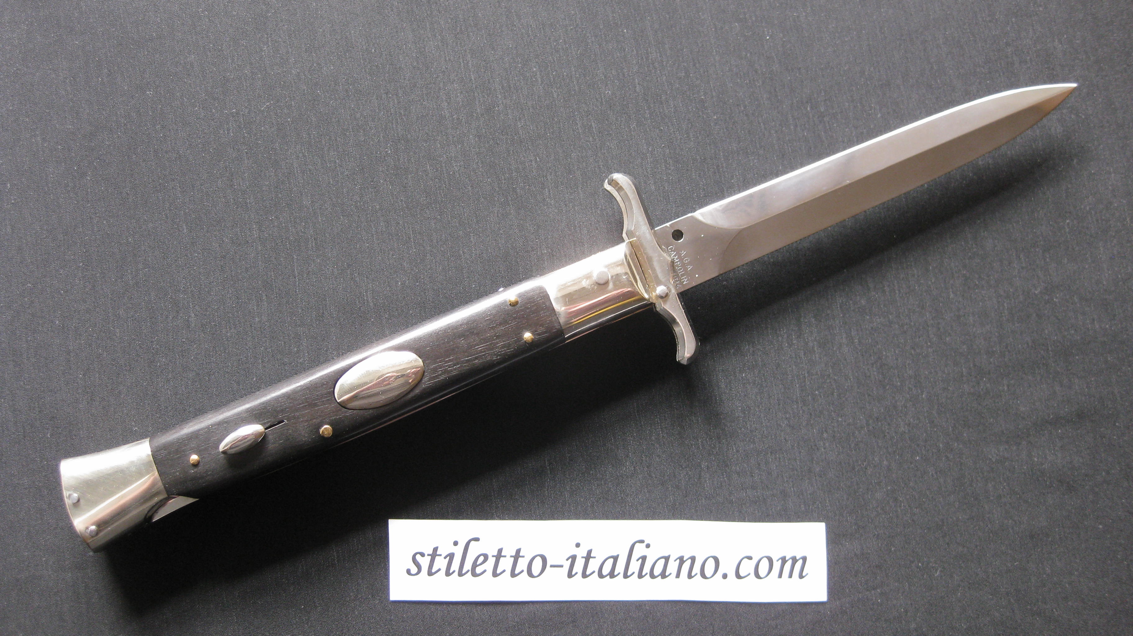 Stiletto 13 Swinguard Dagger Ebony wood AGA Campolin