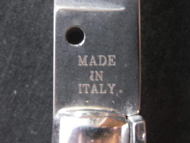 tang stamp MADE IN ITALY