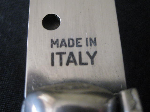 tang stamp MADE IN ITALY