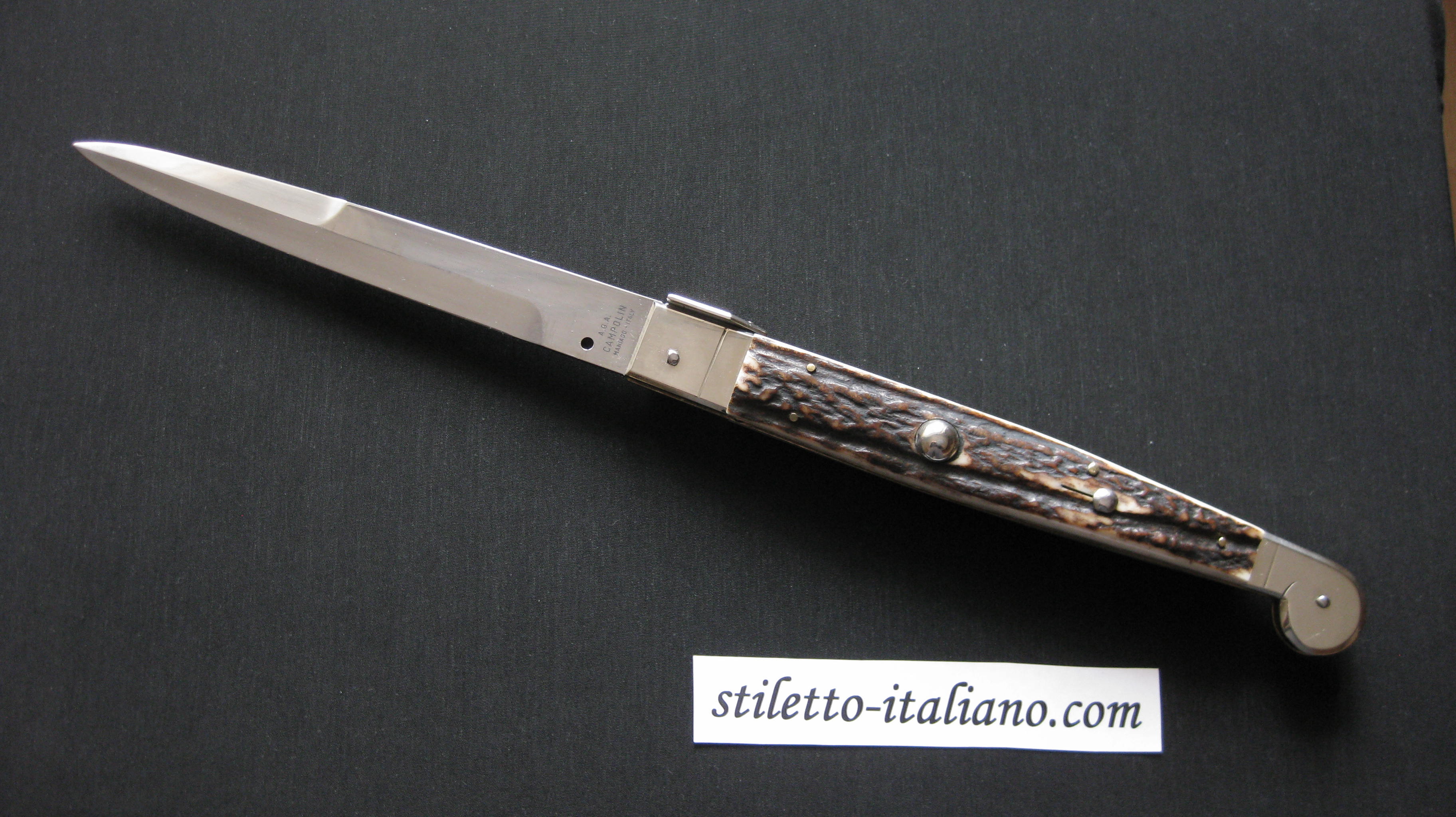 Stiletto 16 Siciliano Modified Bayonet Stag Horn AGA Campolin