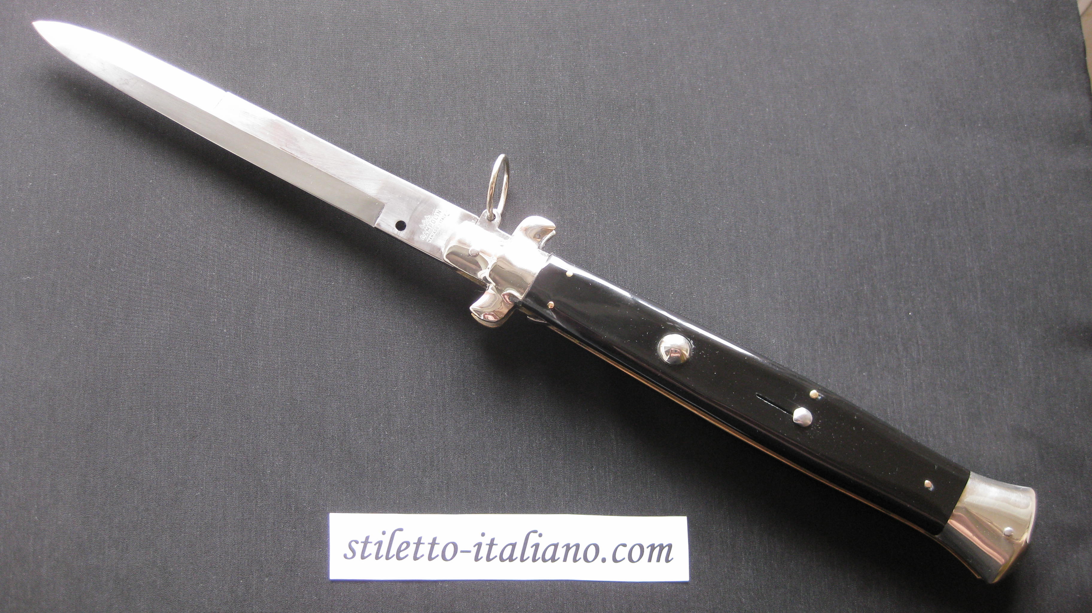 18 Bayonet Classic stiletto Black plastic AGA Campolin