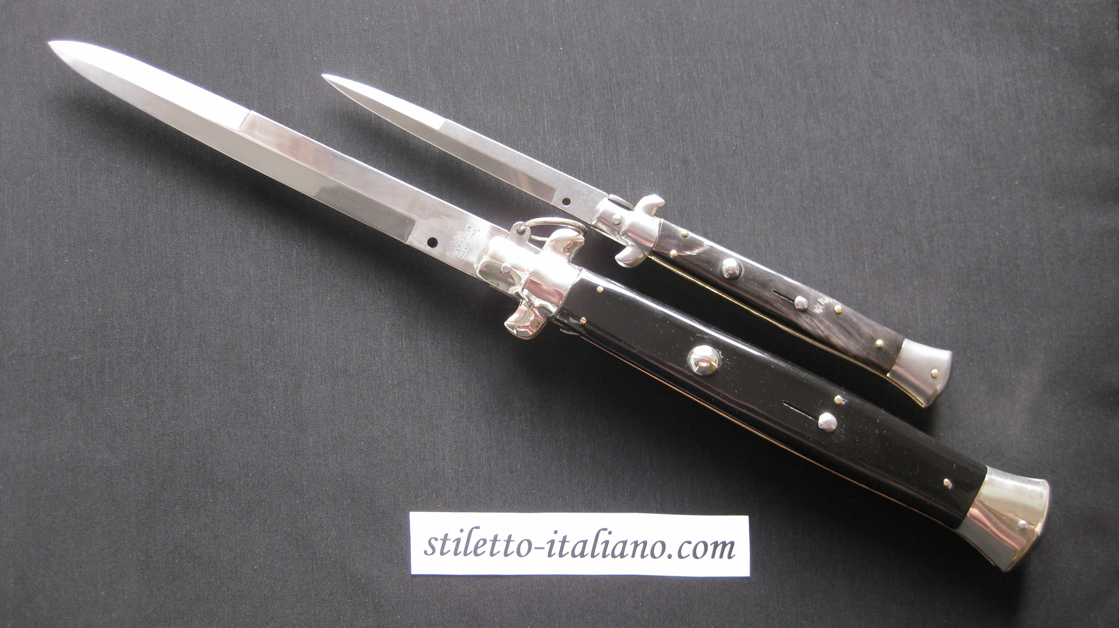 18 Bayonet Classic stiletto Black plastic AGA Campolin