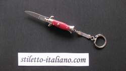 Stiletto 3.94 Keychain Miniature Plain Red acrylic SKM