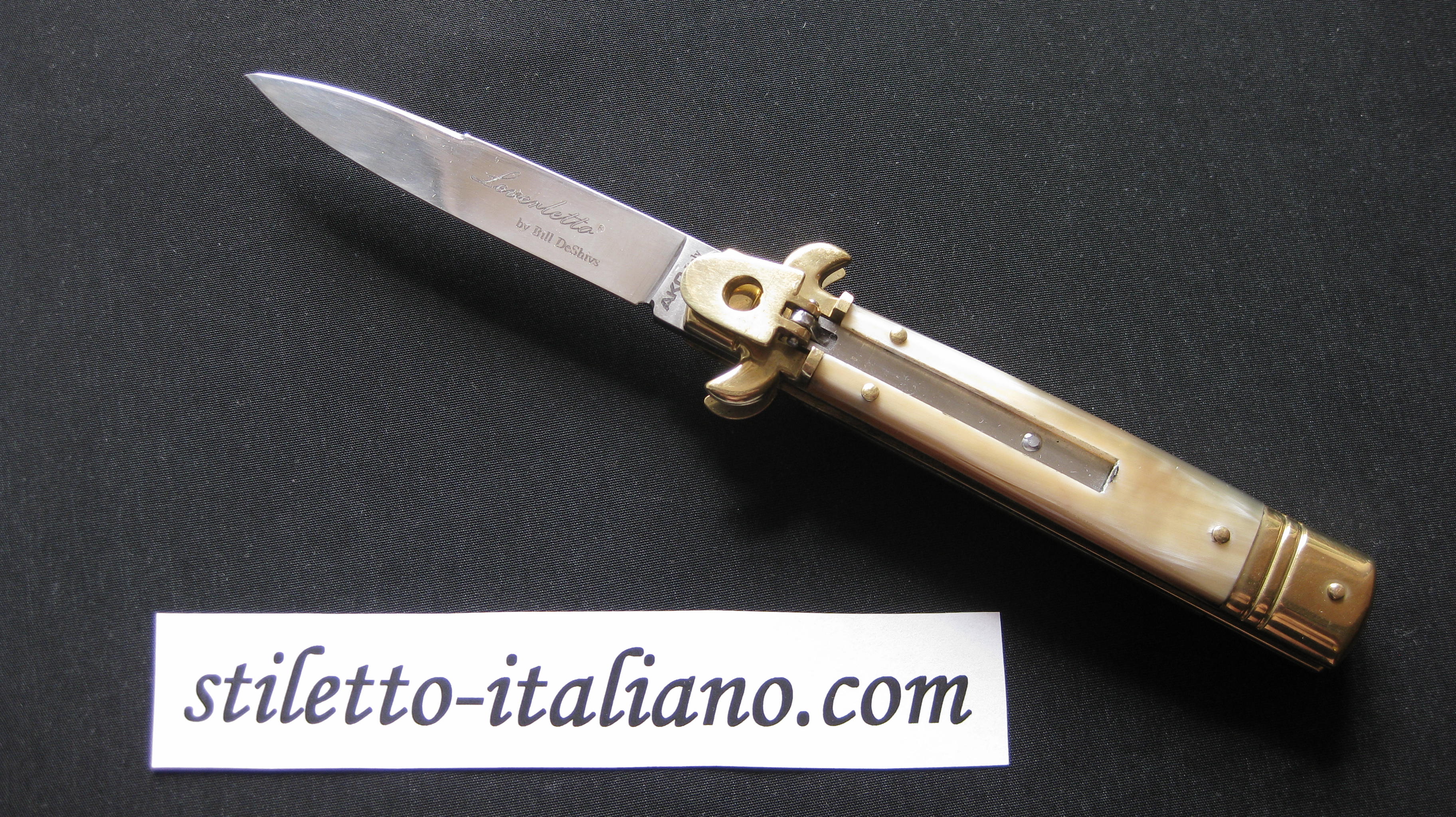 Stiletto 9 Leverletto Swedge Honey horn AKC by Bill DeShivs