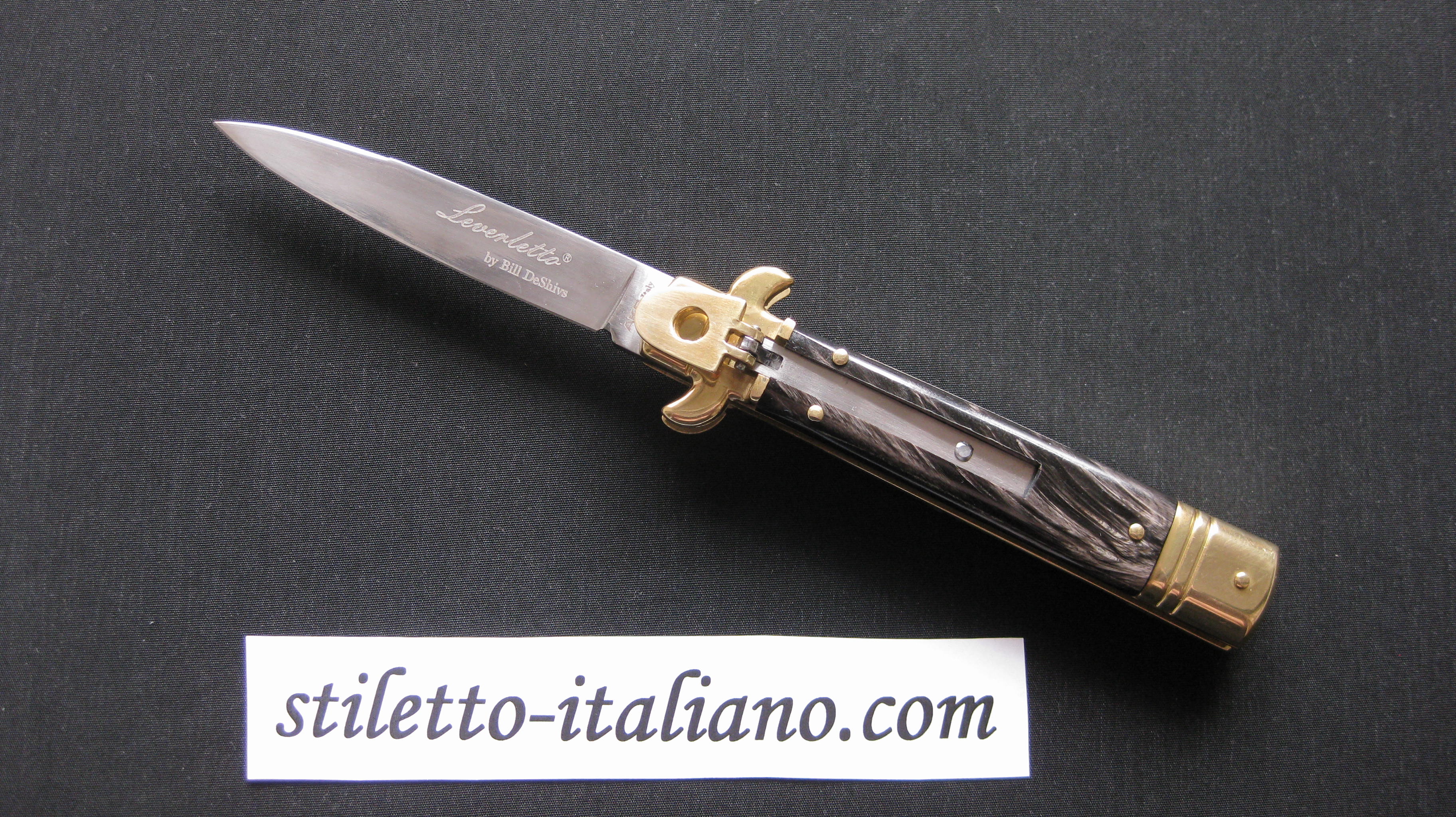 Stiletto 9 Leverletto Swedge Buffalo horn AKC by Bill DeShivs