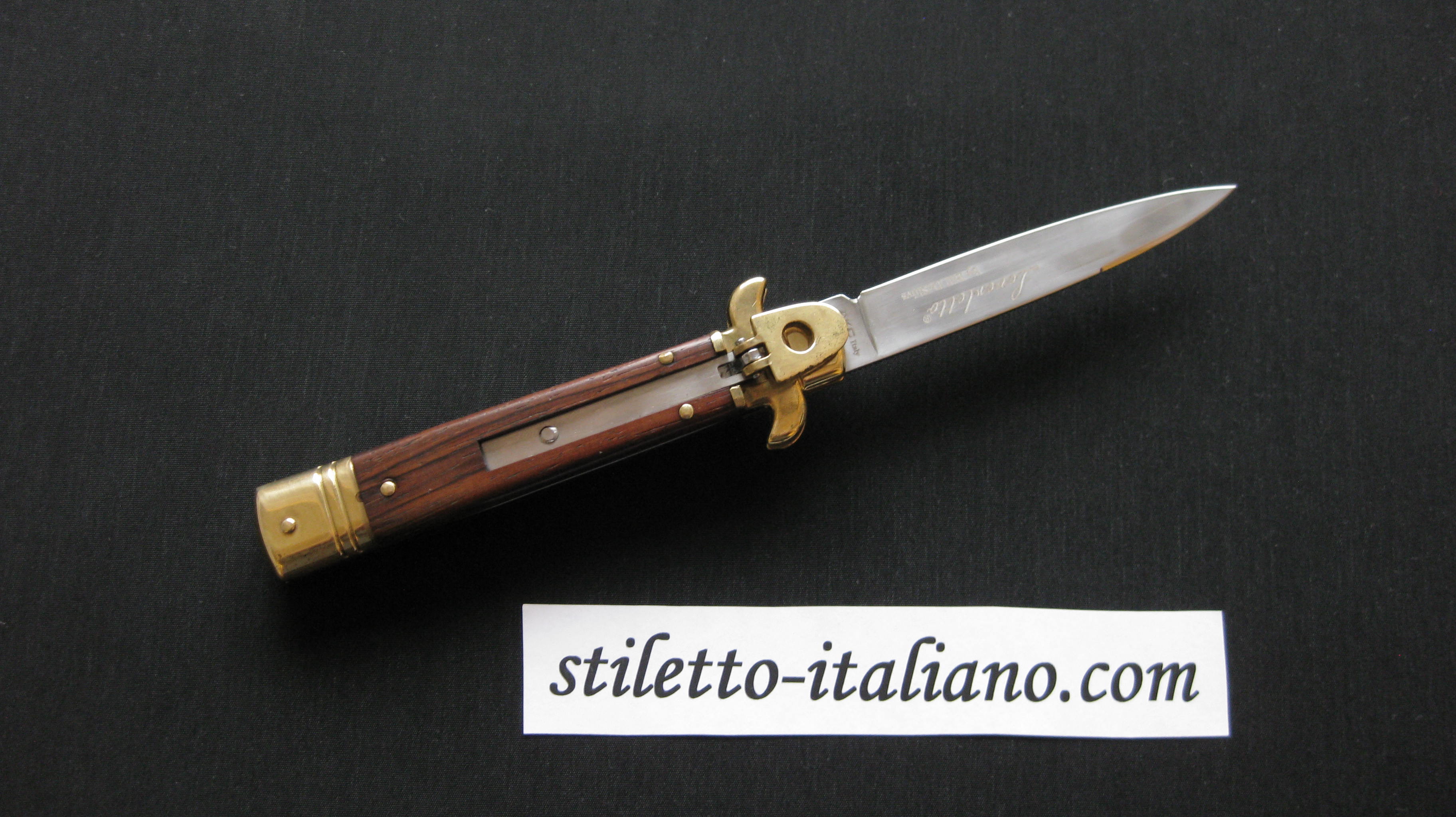 Stiletto 9 Leverletto Swedge Cocobolo wood AKC by Bill DeShivs