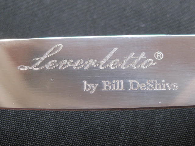 laser etching Leverletto by Bill DeShivs