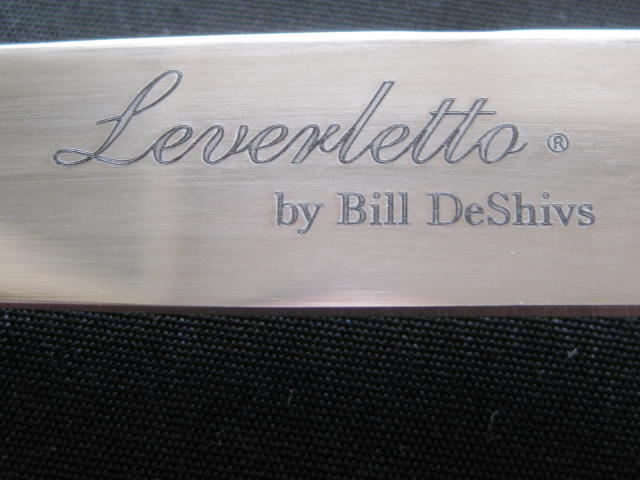 laser etching Leverletto by Bill DeShivs