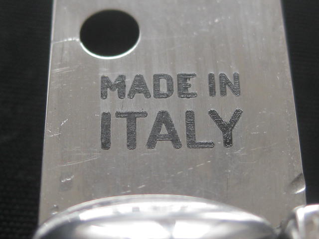 tang stamp MADE IN ITALY