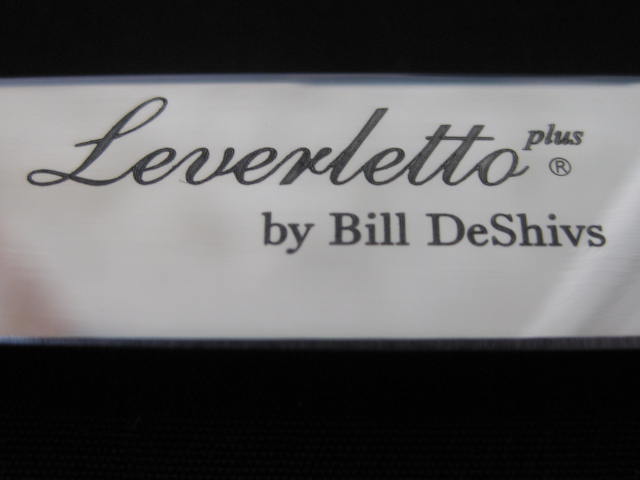 laser etching Leverletto by Bill DeShivs