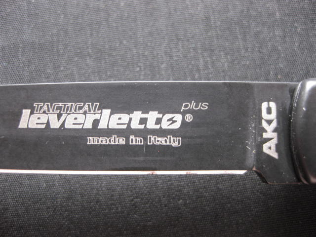 laser etching Tactical Leverletto AKC Made in Italy