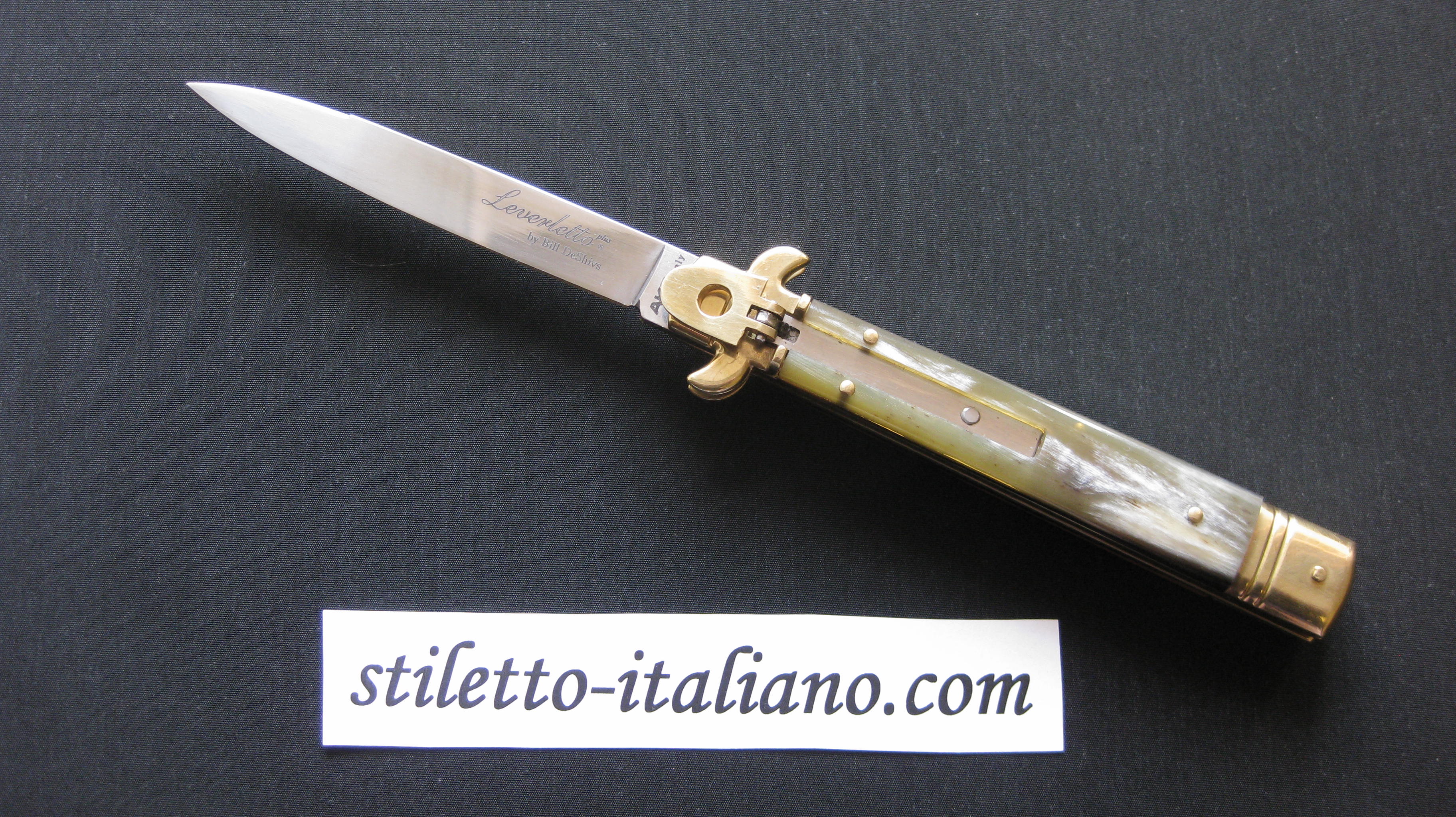 Stiletto 9 Leverletto Swedge Brazilian horn AKC by Bill DeShivs