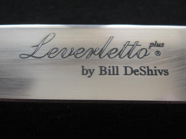 laser etching Leverletto by Bill DeShivs