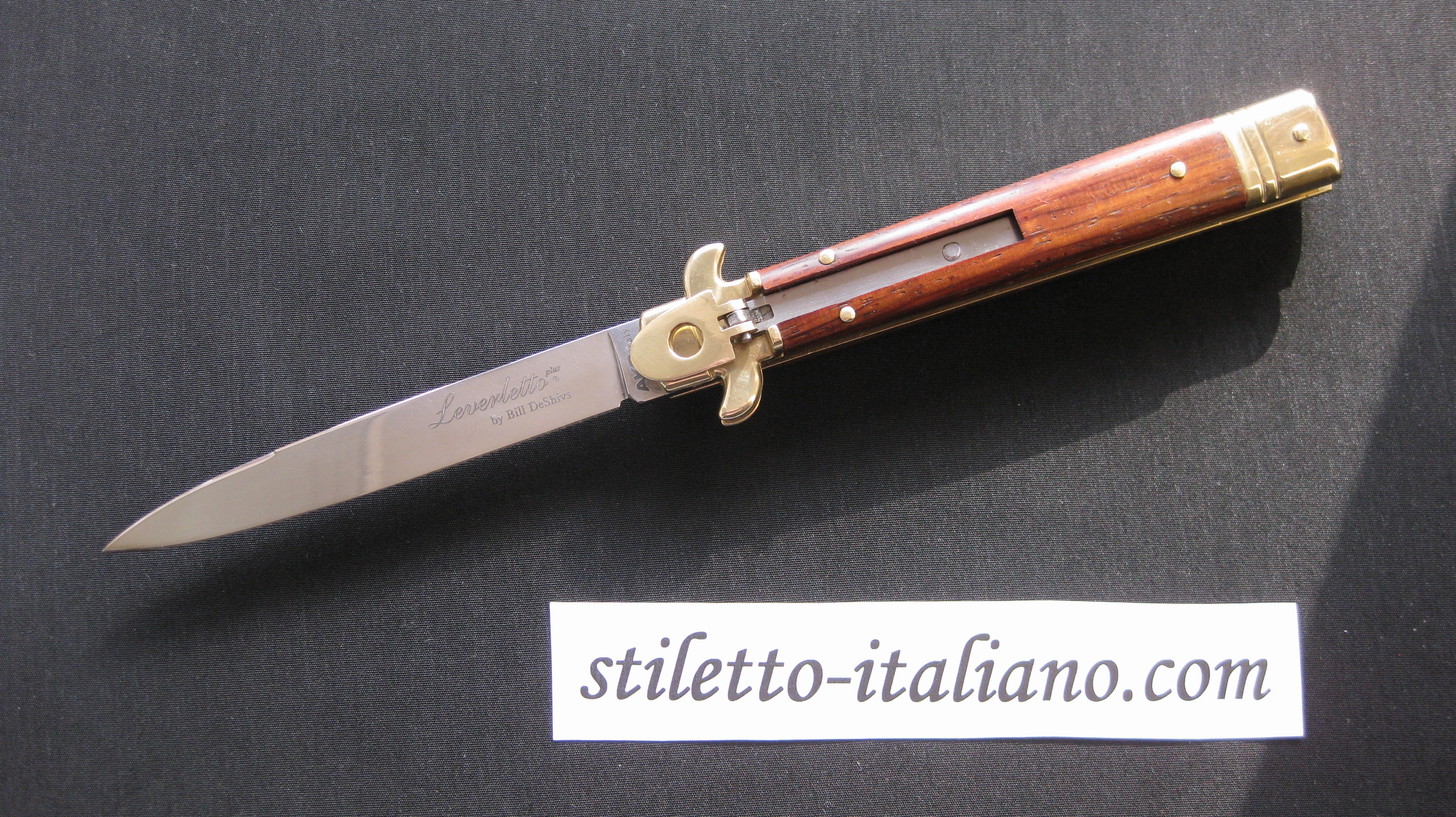 Stiletto 9 Leverletto Swedge Cocobolo AKC by Bill DeShivs