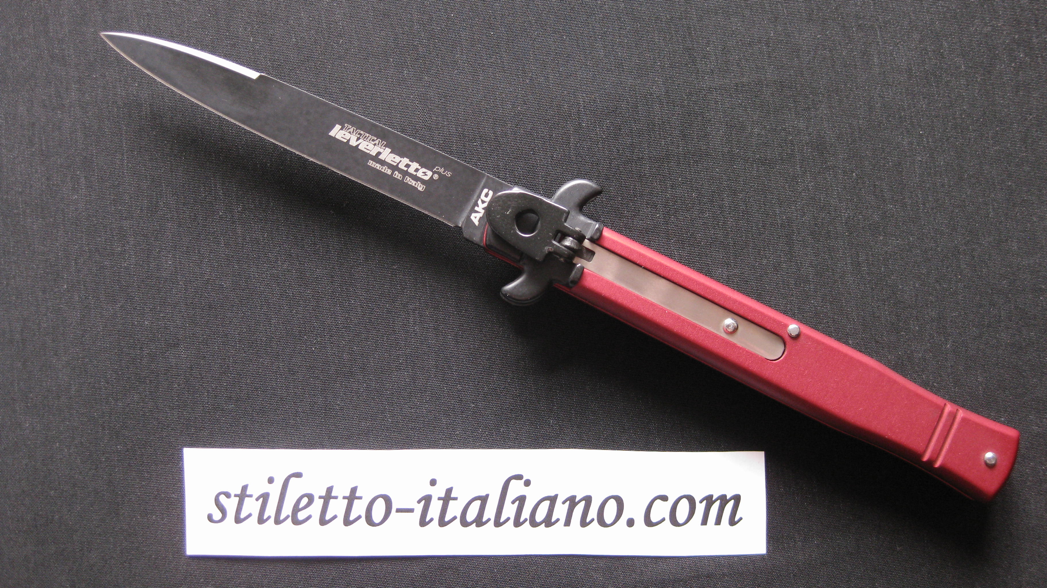 Stiletto 9 Leverletto Tactical Swedge red AKC by Bill DeShivs