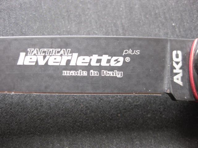 laser etching Tactical Leverletto AKC Made in Italy