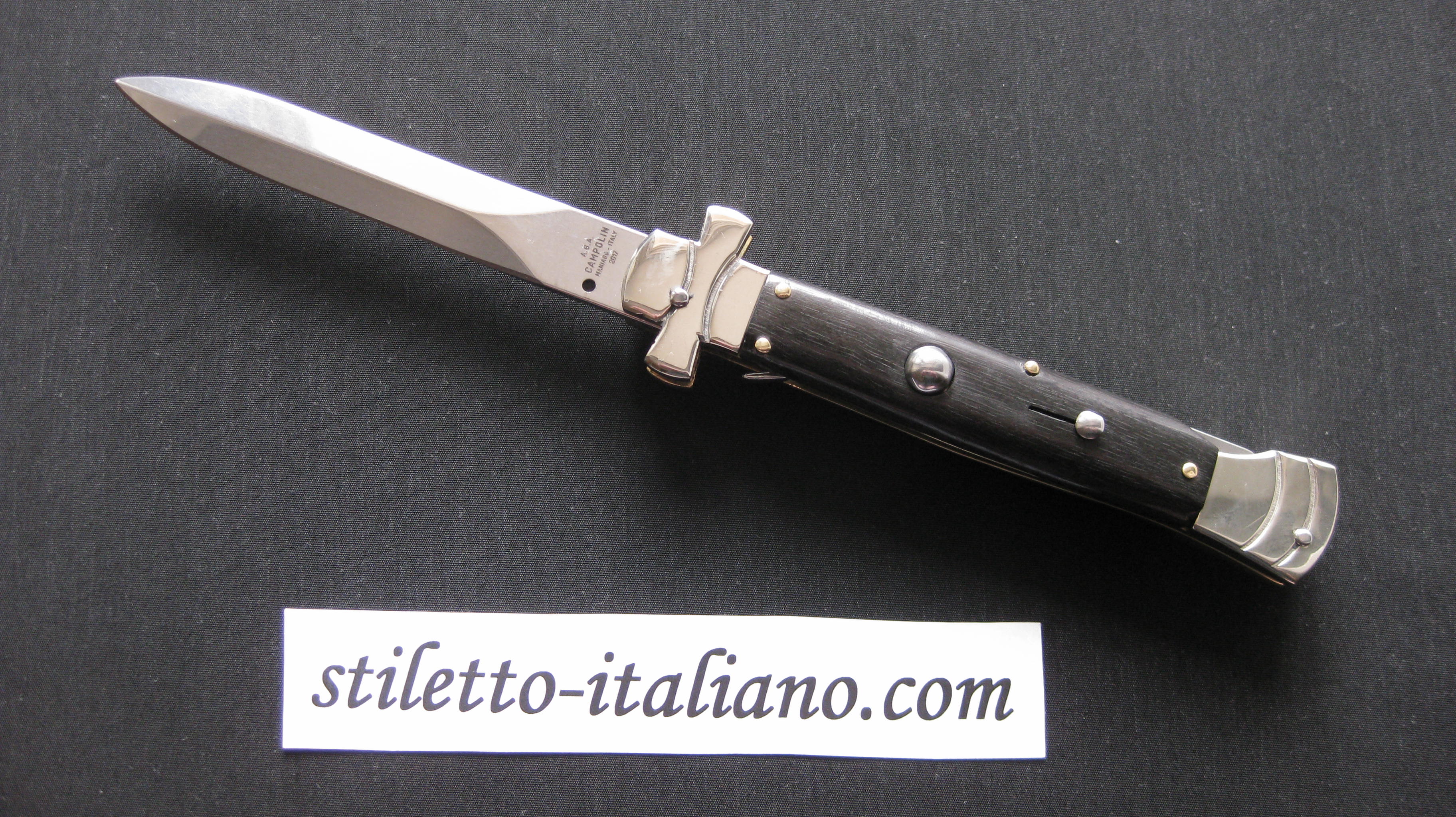 Stiletto 9 Maltese Cross Dagger Ebony wood AGA Campolin