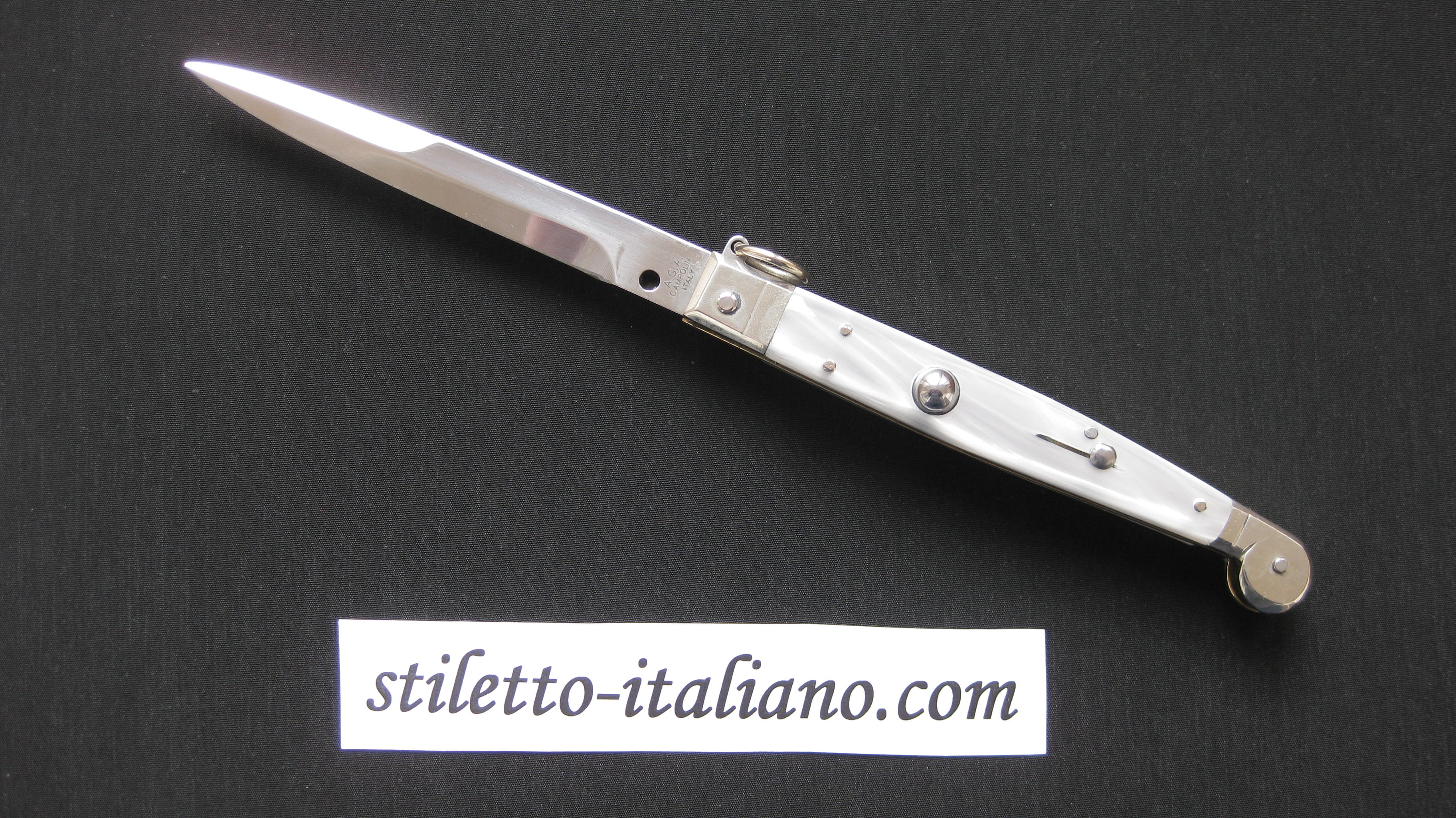 Stiletto 9 Siciliano Modified Bayonet Imitation Pearl AGA Campolin