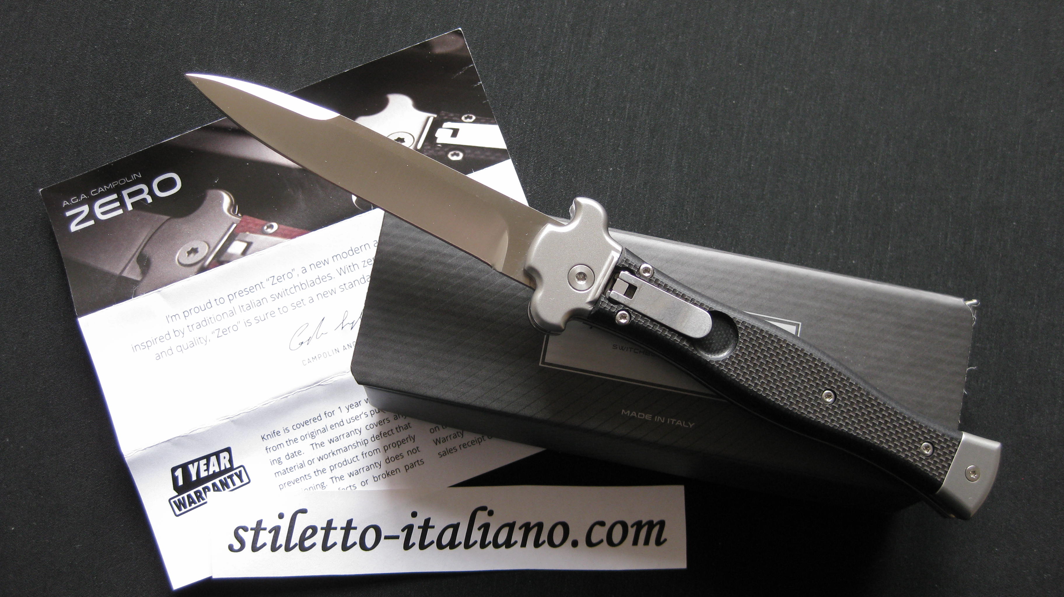 Stiletto 9 ZERO Bayonet black AGA Campolin