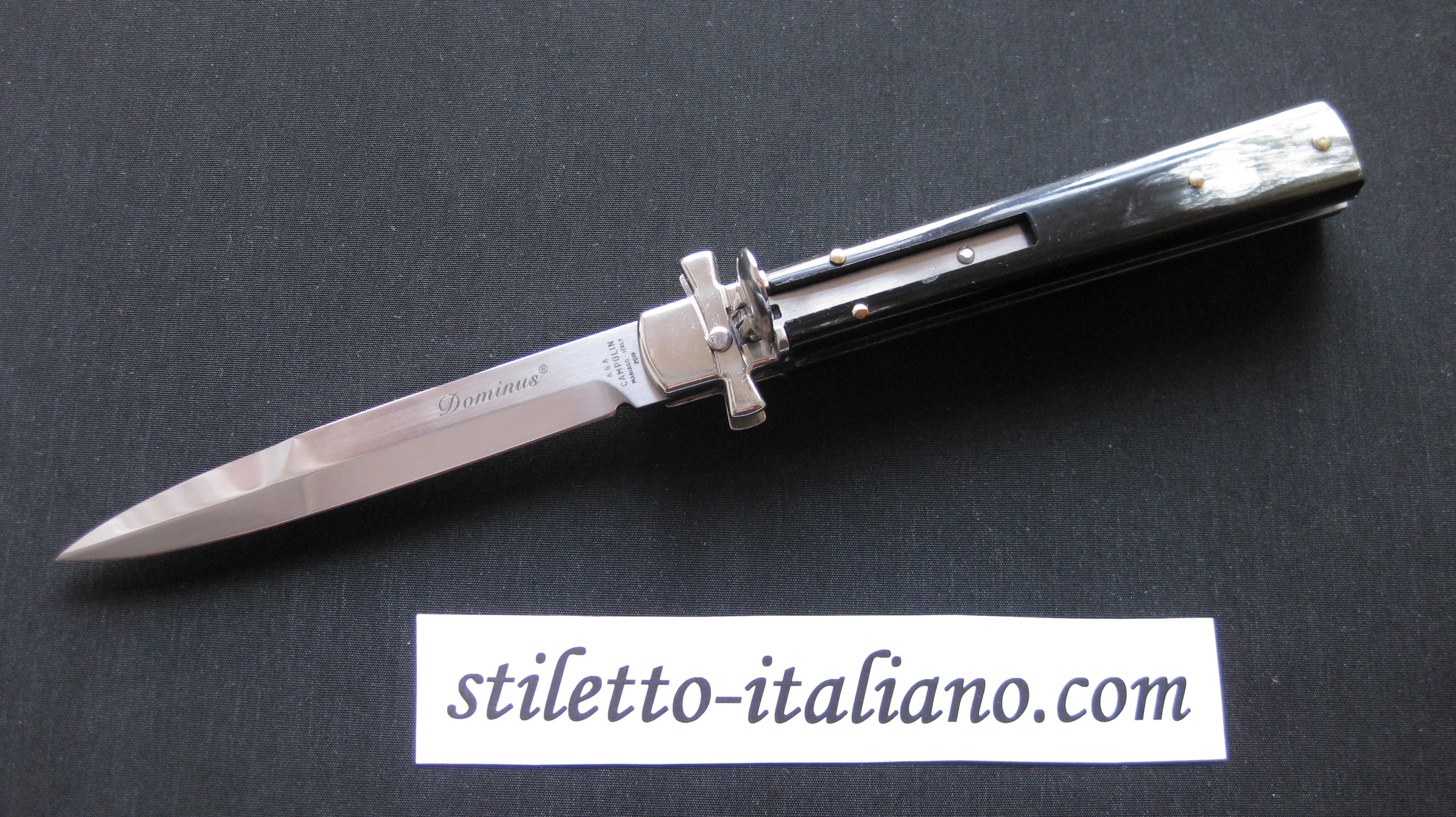 Stiletto 9 Leverletto Dominus Bayonet Brazilian horn AGA Campolin