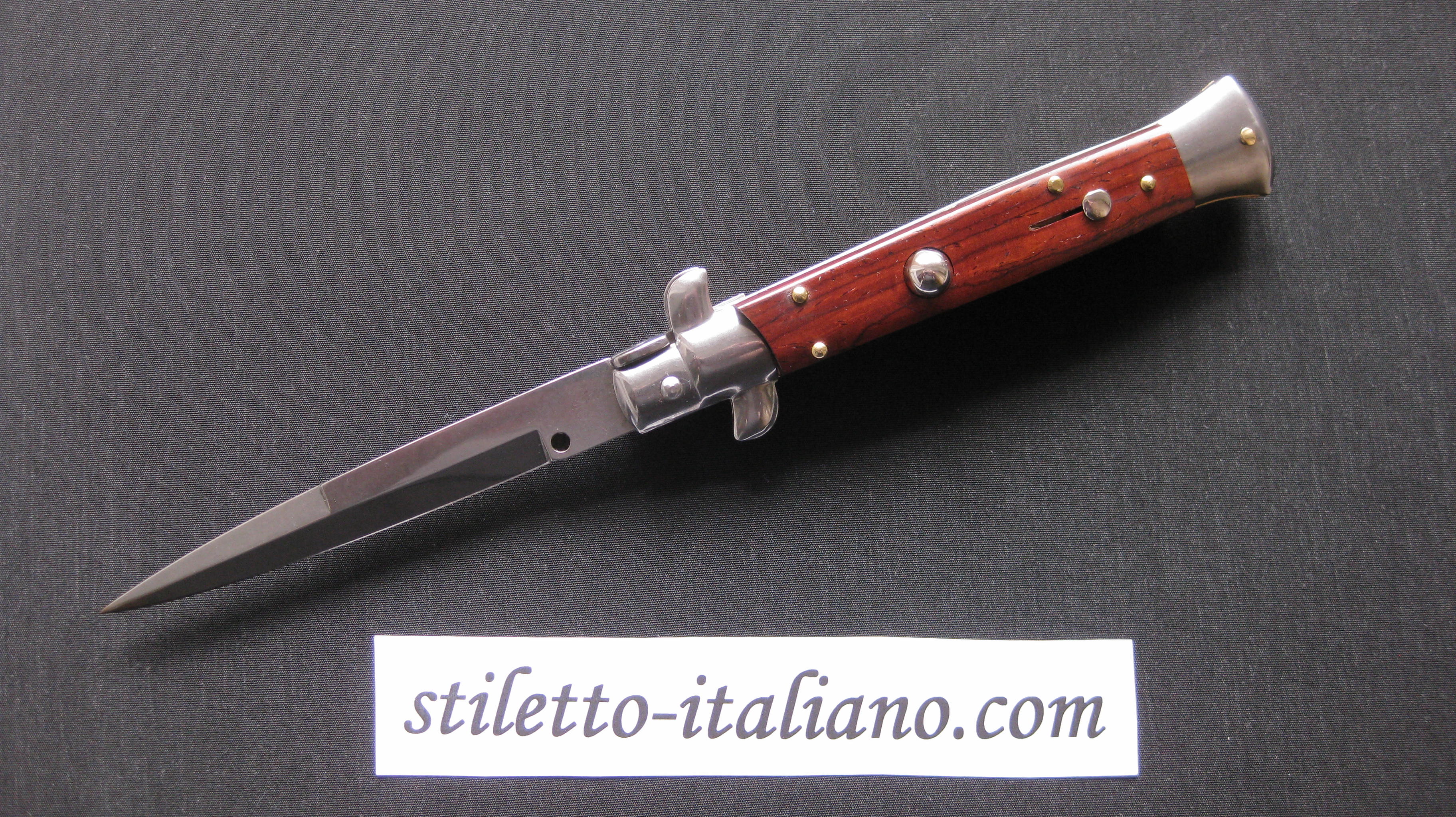 Stiletto 9 Bayonet stiletto Cocobolo wood Frank Beltrame