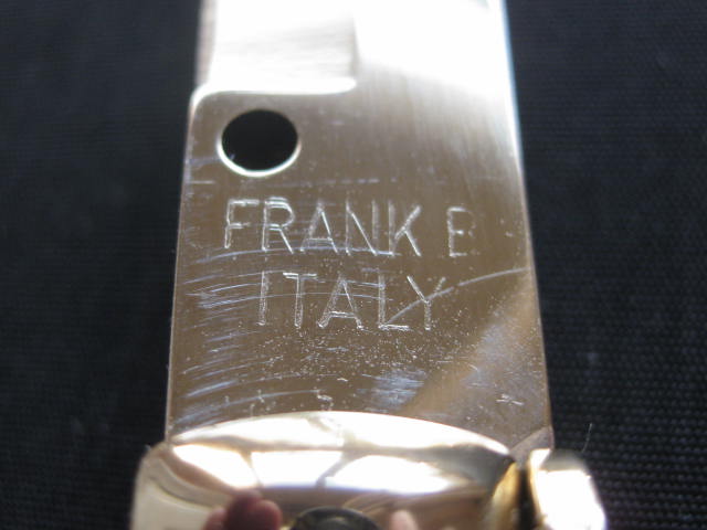 tang stamp FRANK B ITALY