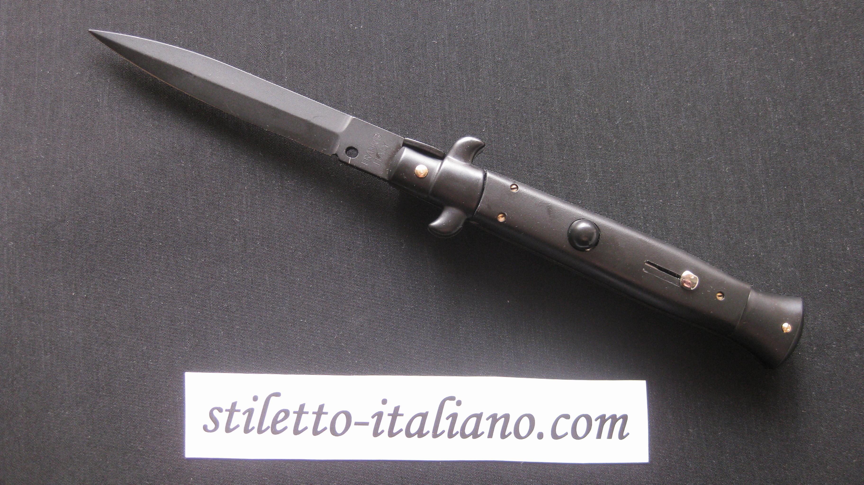 Stiletto 9 Dagger Black rubber Tactical Frank Beltrame