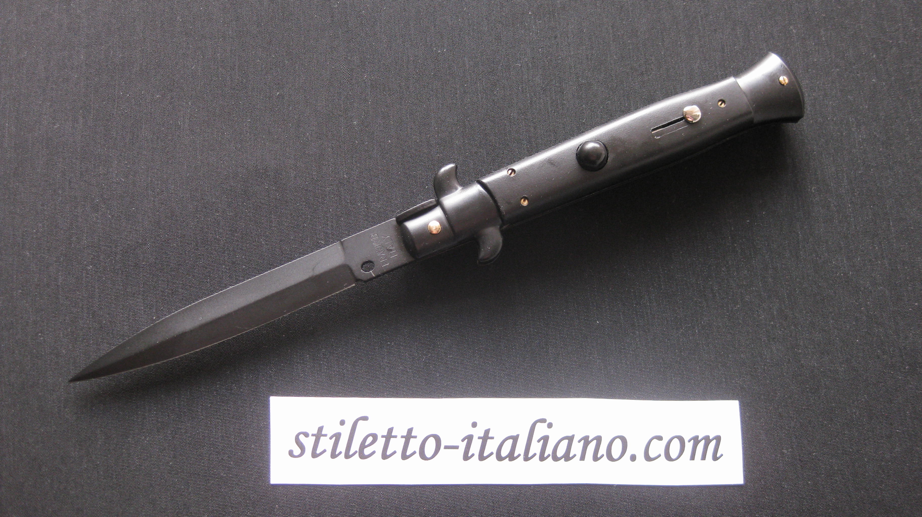 Stiletto 9 Dagger Black rubber Tactical Frank Beltrame