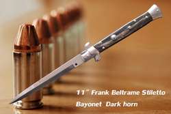 Frank Beltrame stiletto 11 Bayonet Dark horn