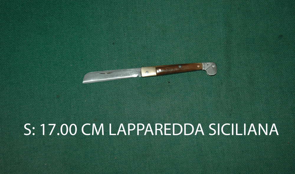 Традиционный нож из Италии, Lapparedda knife